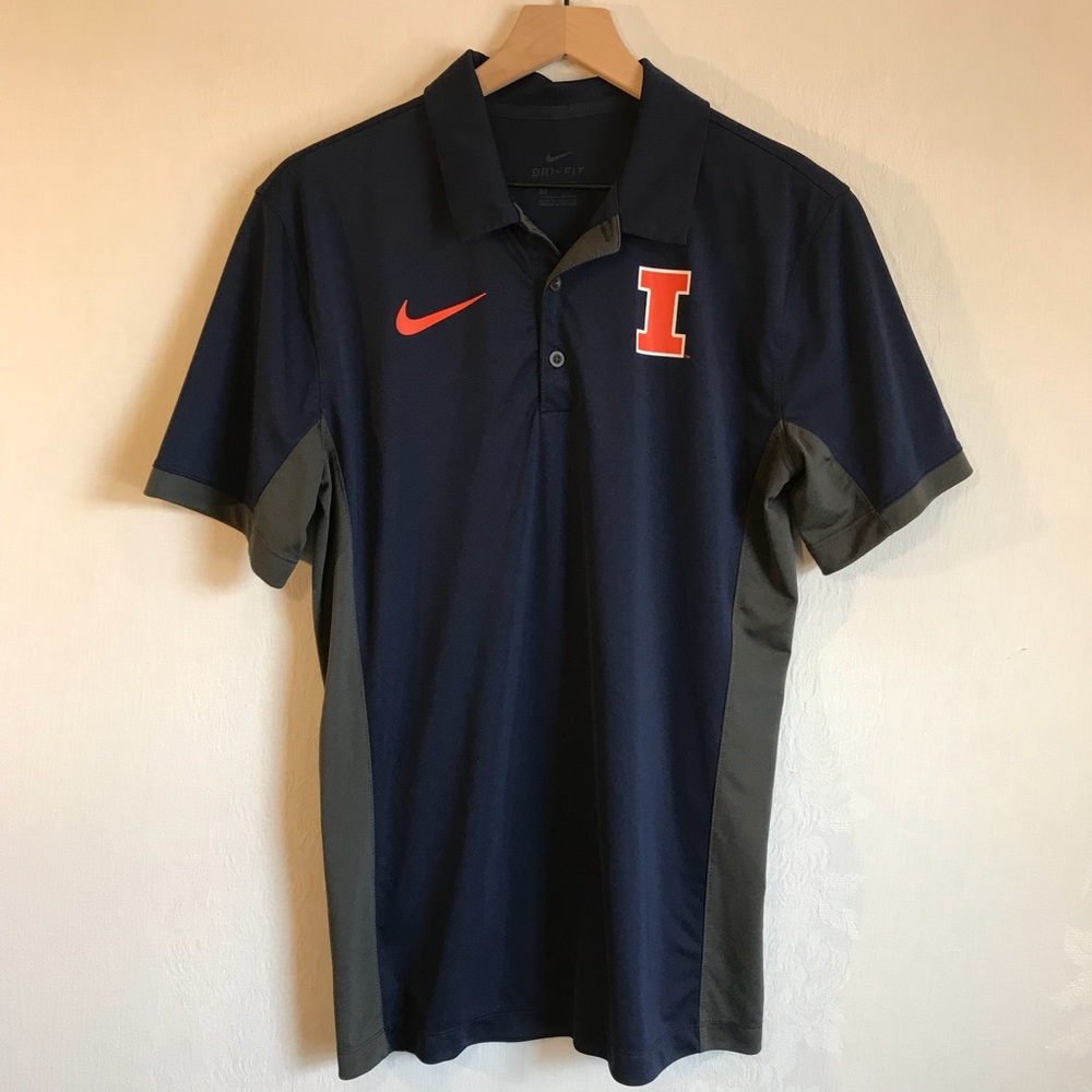 Nike Dri-Fit Fighting Illini Performance Polo